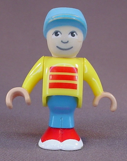 Brio Wooden Railway Train Line Little People Boy Figure, The Arms Move, The Head Swivels, Bends At The Waist, 2 Inches Tall, Brio
