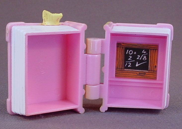 Mimi And The Goo Goos Mini Polly Pocket Style Book That Opens To Reveal A Classroom Inside, Does Not Have A Doll Figure, 1 1/2 Inches Tall, Mattel, 1994 Blue Bird Toys, Bluebird, Vintage