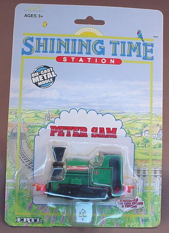 Thomas The Tank Engine Peter Sam Engine In The Original Sealed Package, Shining Time Station, Die-Cast Metal, 1992 Ertl, 4391-7HB, About 3 1/4 Inches Long, Vintage