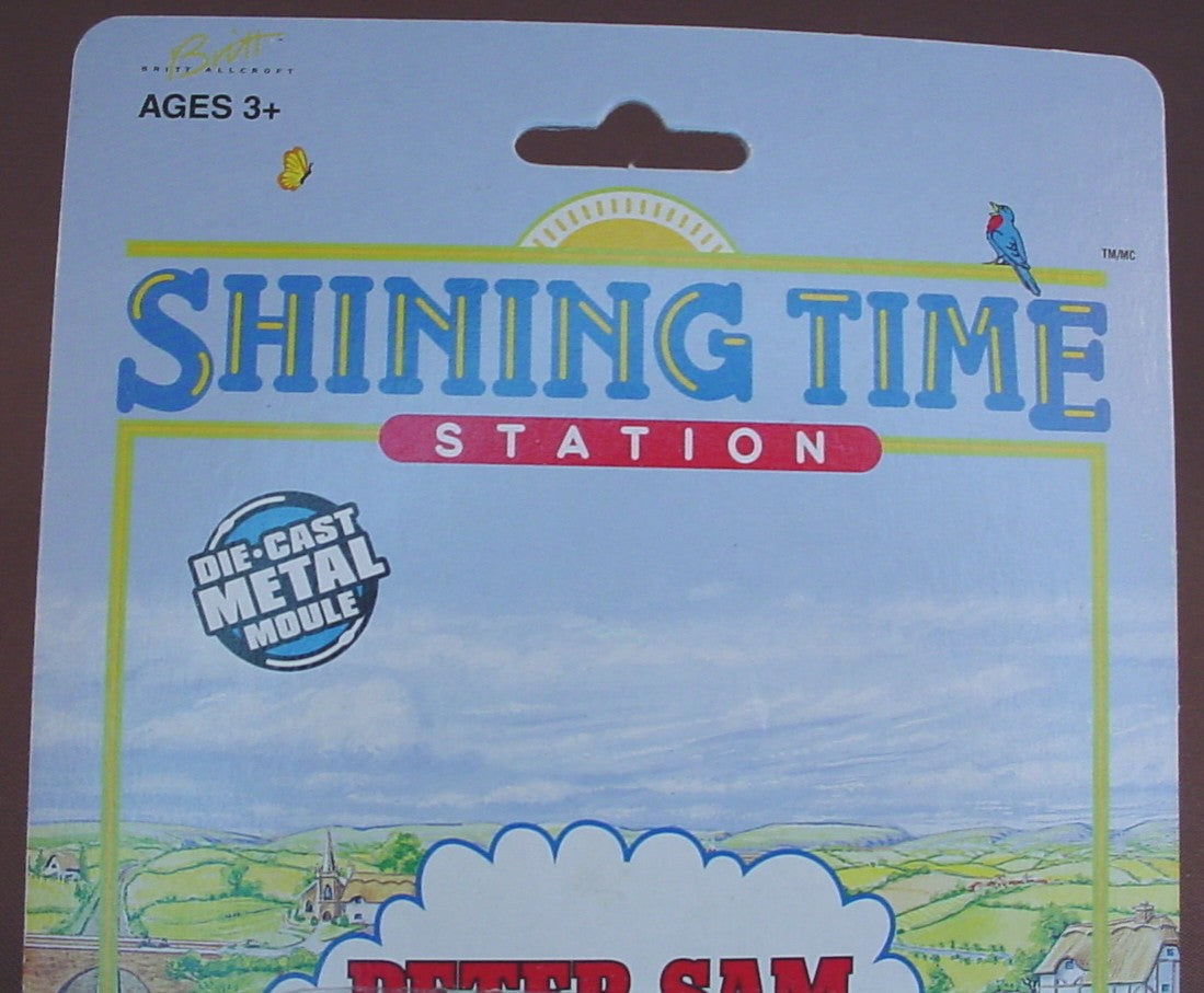 Thomas The Tank Engine Peter Sam Engine In The Original Sealed Package, Shining Time Station, Die-Cast Metal, 1992 Ertl, 4391-7HB, About 3 1/4 Inches Long, Vintage