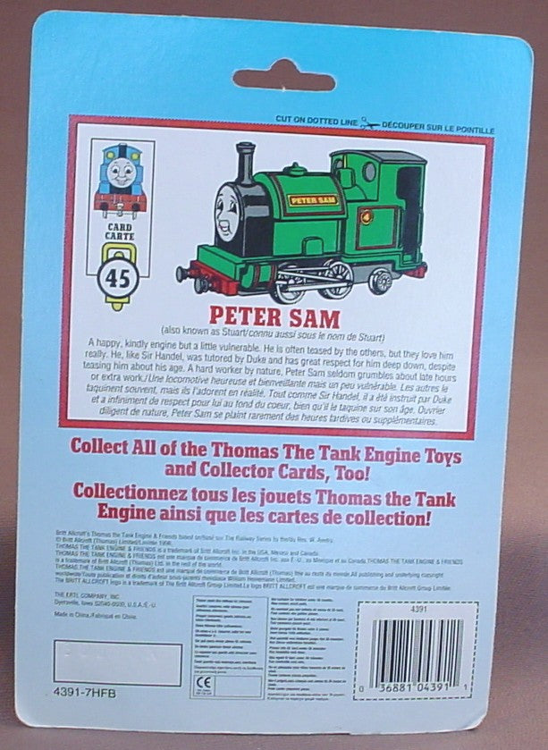 Thomas The Tank Engine Peter Sam Engine In The Original Sealed Package, Shining Time Station, Die-Cast Metal, 1992 Ertl, 4391-7HB, About 3 1/4 Inches Long, Vintage