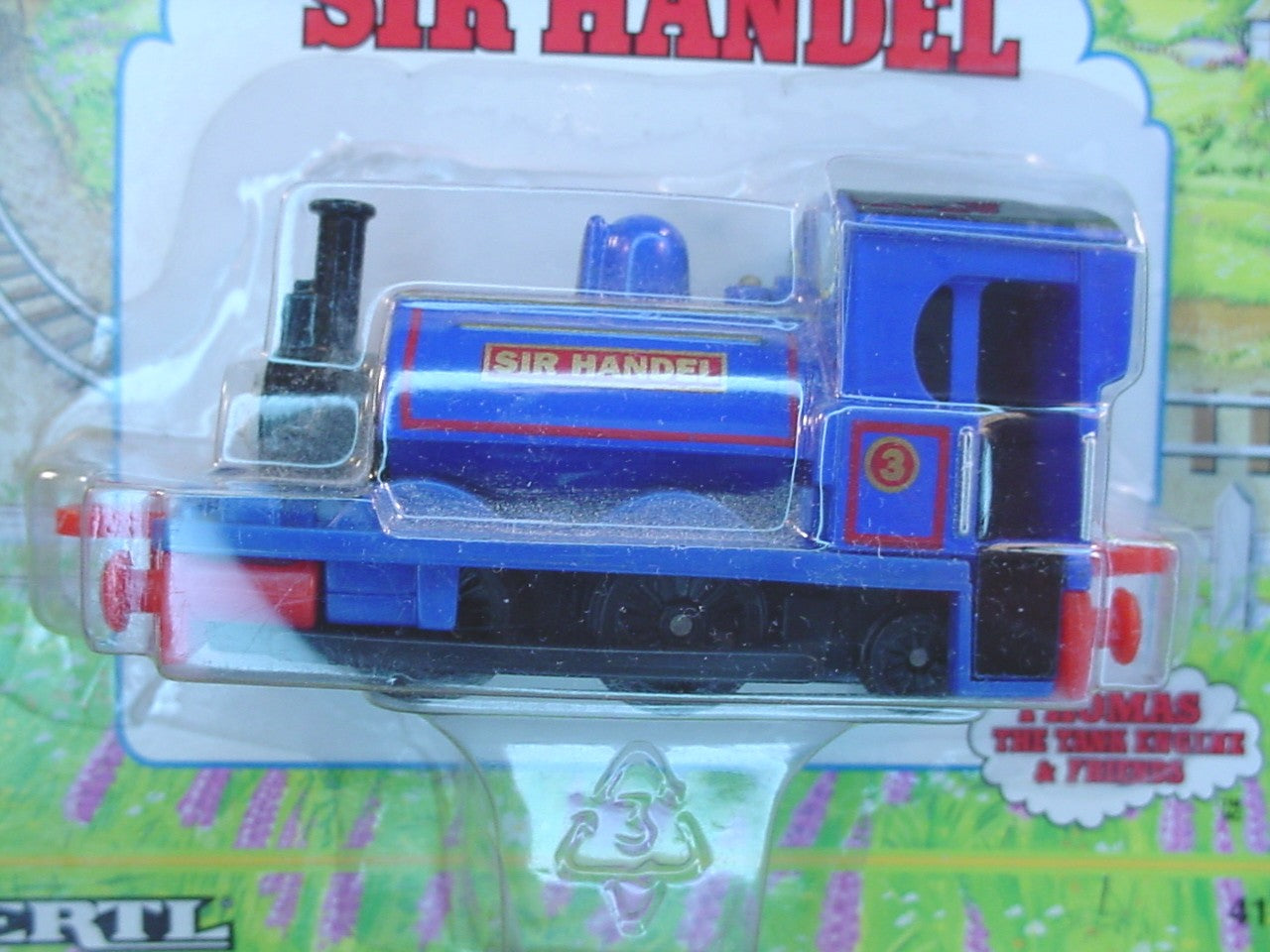 Thomas The Tank Engine Sir Handel Engine In The Original Sealed Package, Shining Time Station, Die-Cast Metal, 1992 Ertl, 4103-7HFB, About 3 1/4 Inches Long, Vintage