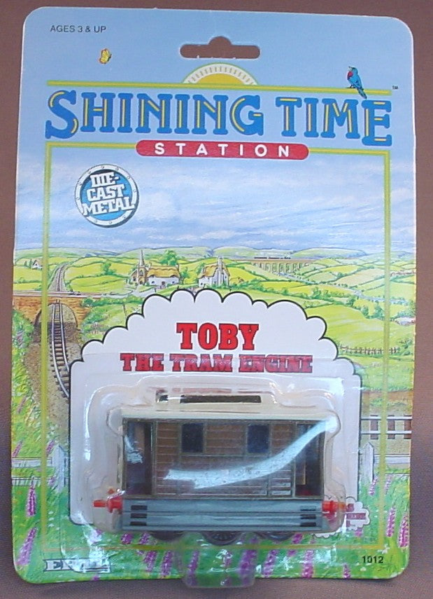 Thomas The Tank Engine Toby The Train Engine In The Original Sealed Package, Shining Time Station, Die-Cast Metal, 1992 Ertl, 1012-72FO, About 3 1/4 Inches Long, Vintage