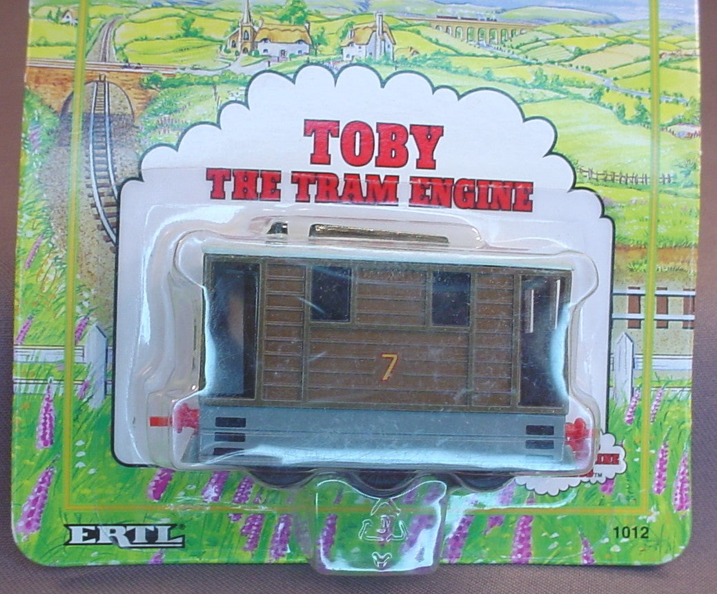Thomas The Tank Engine Toby The Train Engine In The Original Sealed Package, Shining Time Station, Die-Cast Metal, 1992 Ertl, 1012-72FO, About 3 1/4 Inches Long, Vintage