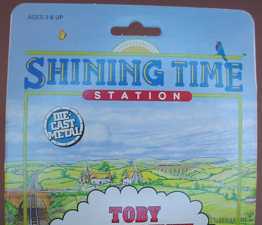 Thomas The Tank Engine Toby The Train Engine In The Original Sealed Package, Shining Time Station, Die-Cast Metal, 1992 Ertl, 1012-72FO, About 3 1/4 Inches Long, Vintage