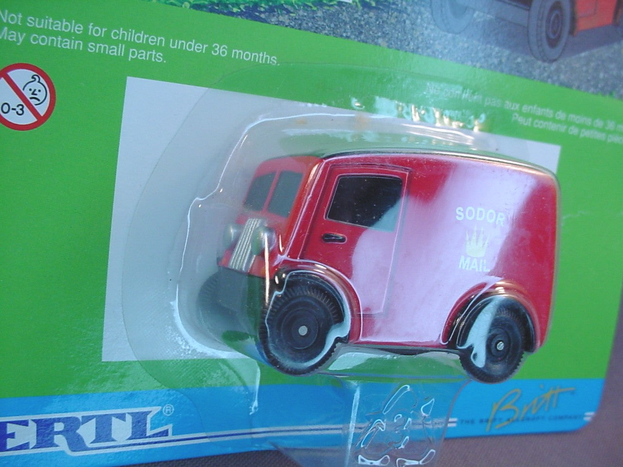 Thomas The Tank Engine And Friends Sodor Mail Van In The Original Sealed Package, 1999 Ertl, #61, 4822-7HEB, Die-Cast Metal, About 2 1/8 Inches Long, Diecast Metal, Vintage