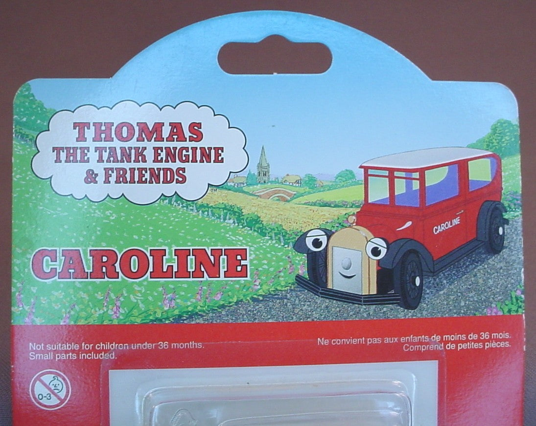 Thomas The Tank Engine And Friends Caroline Car In The Original Sealed Package, 1997 Ertl, #51, 4006-7HB, Die-Cast Metal, About 2 1/2 Inches Long, Diecast Metal, Vintage