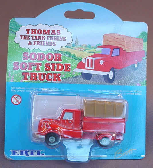 Thomas The Tank Engine And Friends Sodor Soft Side Truck In The Original Sealed Package, 1999 Ertl, #62, 4490-7HEB, Die-Cast Metal, About 3 1/4 Inches Long, Diecast Metal, Vintage