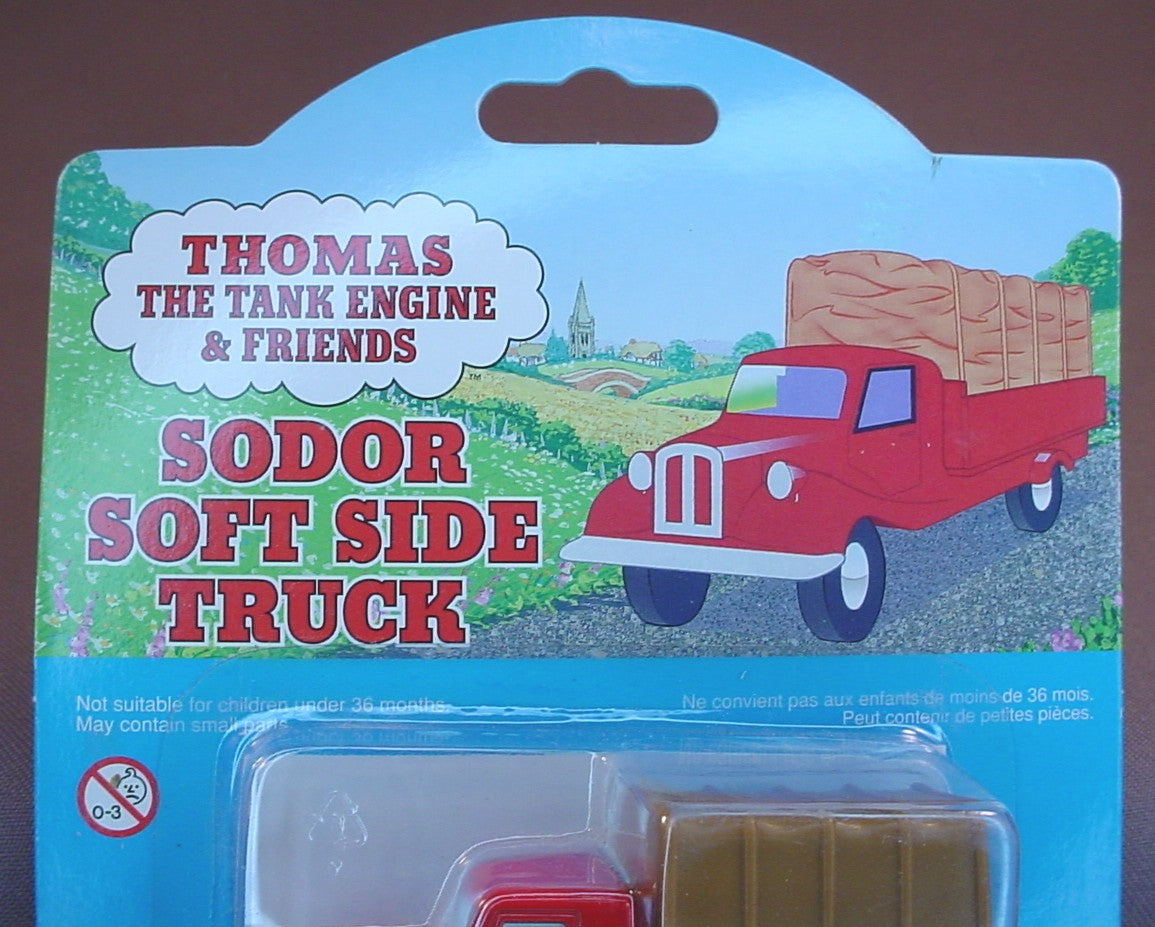 Thomas The Tank Engine And Friends Sodor Soft Side Truck In The Original Sealed Package, 1999 Ertl, #62, 4490-7HEB, Die-Cast Metal, About 3 1/4 Inches Long, Diecast Metal, Vintage