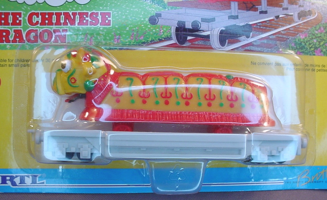 Thomas The Tank Engine And Friends The Chinese Dragon Car In The Original Sealed Package, 1997 Ertl, #54, 4794-7HEB, About 5 1/4 Inches Long, Vintage