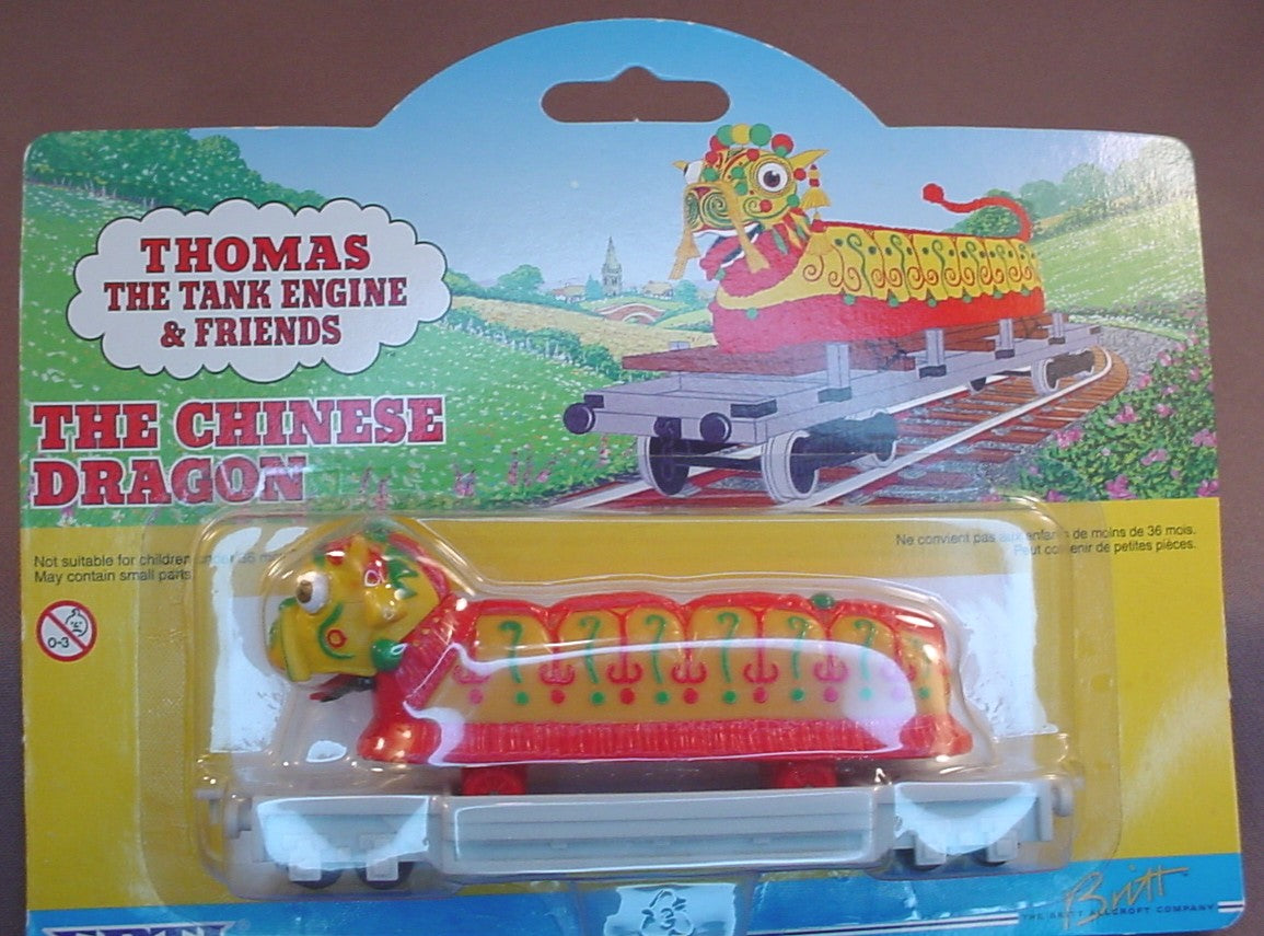 Thomas The Tank Engine And Friends The Chinese Dragon Car In The Original Sealed Package, 1997 Ertl, #54, 4794-7HEB, About 5 1/4 Inches Long, Vintage