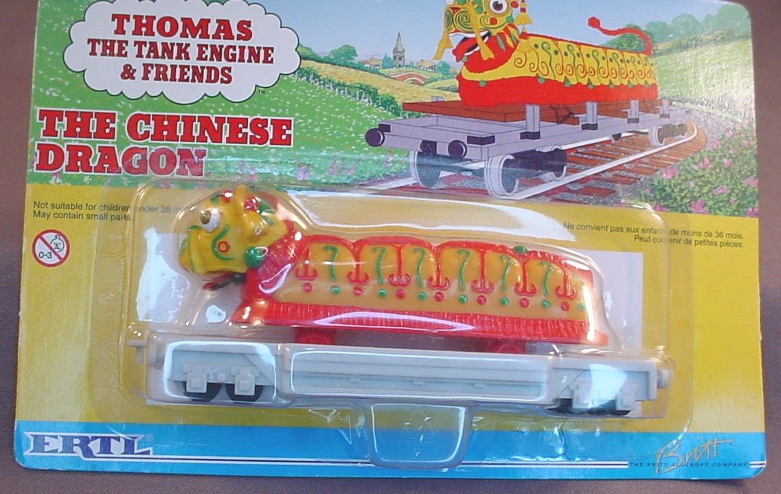 Thomas The Tank Engine And Friends The Chinese Dragon Car In The Original Sealed Package, 1997 Ertl, #54, 4794-7HEB, About 5 1/4 Inches Long, Vintage
