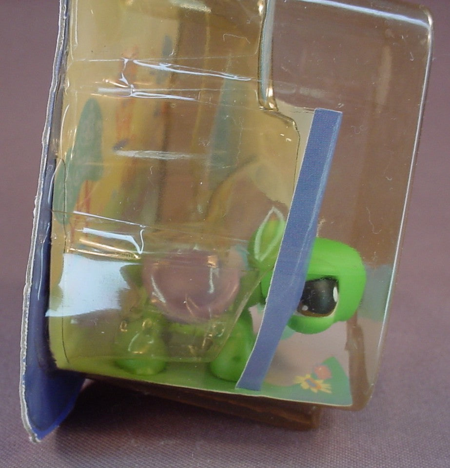 Littlest Pet Shop #316 Green Frog With A Purple Shell In The Original Sealed Package, The Package Has Some Wear, 2006 Hasbro, Aquarium Friends, Target Exclusive, Collectible Pets, LPS