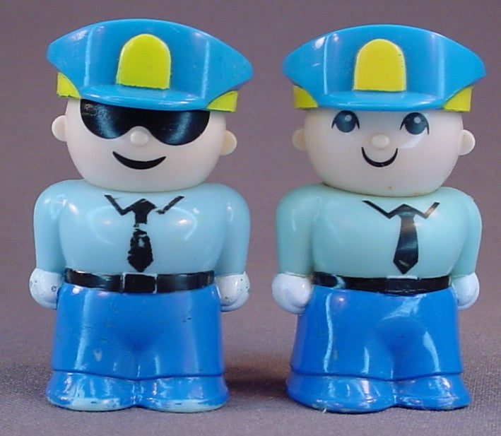 Buddy L My First Buddys Pair Of Policeman Figure Toys, Vintage, 1988 Buddy L, 2 1/4 Inches Tall, Figures