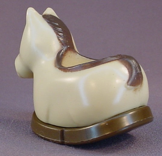 Tree Tots Treehouse Brown Or Tan Horse From A Royal Castle Coach Or Carriage Set, The People Fit Inside The Horse, The Horse Is Called Salt, Also A Part Of The Mysterious Pumpkin Set, 1977 Kenner, Vintage Toy