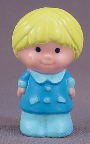Tree Tots Treehouse Footman In A Blue Uniform Figure From A Royal Castle Coach Or Carriage Set, Blond Hair, Also A Part Of The Mysterious Pumpkin Set, 1977 Kenner, Vintage Toy