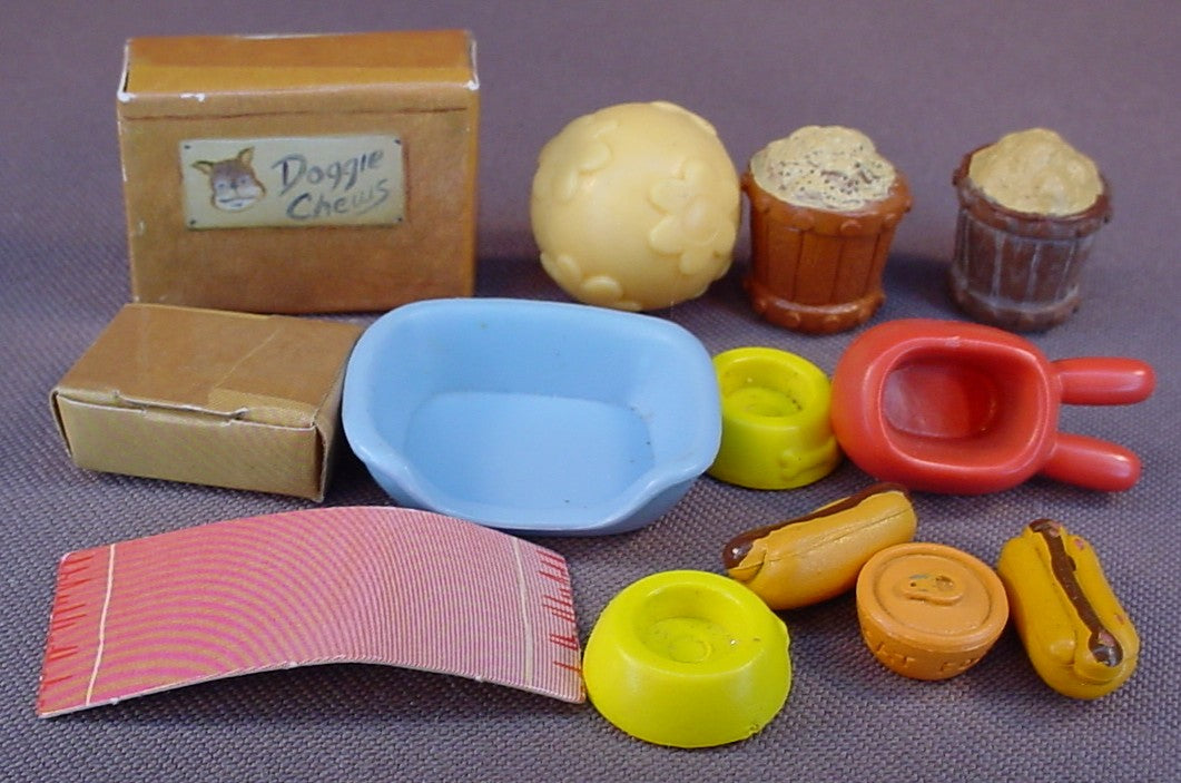 Snubbies Lot Of Accessories From Various Sets, Toy Quest, Includes Parts From These Sets: Cozy Cottage, Doggie Daycare, Doggie Mansion, Nina's Hot Dog House