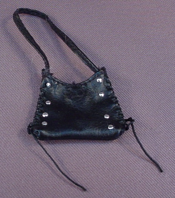 Bratz Black Purse Or Bag With Silver Studs For A Funk Out Dana Doll, 2004 MGA, Lil Bratz Accessory