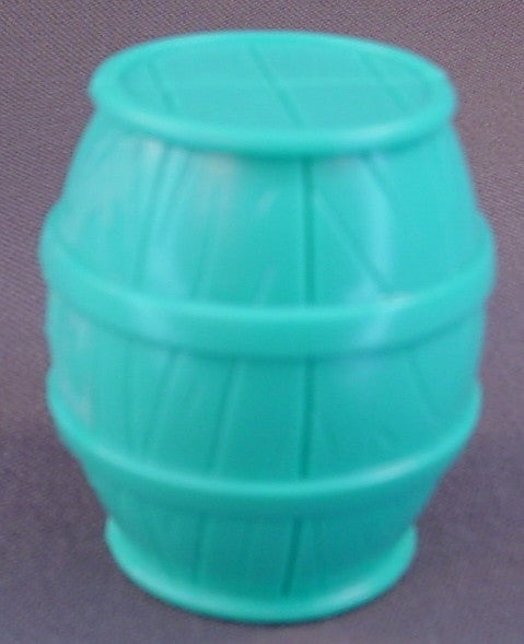 Polly Pocket Aqua Blue Barrel With A Set Of Pull Out Drawers, 2002 Mattel, Ride In Style Ranch Accessory