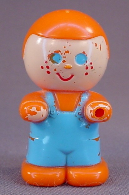 Vintage 1980 CBS Gabriel Boy Plastic Figure, 1 7/8 Inches Tall, CBS Inc., Gabriel Toys, Made In Hong Kong