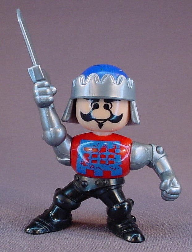 Lil' Playmates Medieval Knight Figure Toy, 2 1/2 Inches Tall, The Arms Move, The Head & Waist Swivel, 1995 Lil Playmates