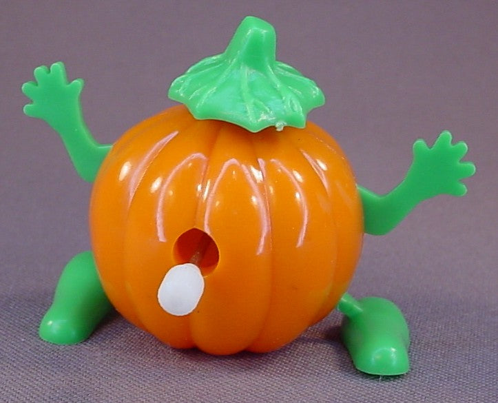 Wind Up Toy Halloween Pumpkin Dancing Or Sidewalker Toy, 1990's, Possibly Applause But Not Marked, Jack-O-Lantern