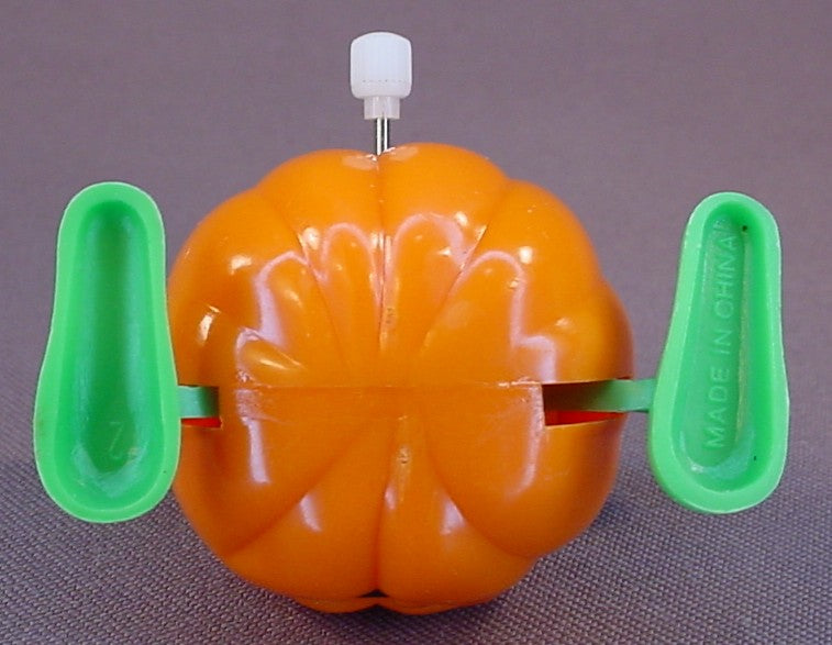 Wind Up Toy Halloween Pumpkin Dancing Or Sidewalker Toy, 1990's, Possibly Applause But Not Marked, Jack-O-Lantern