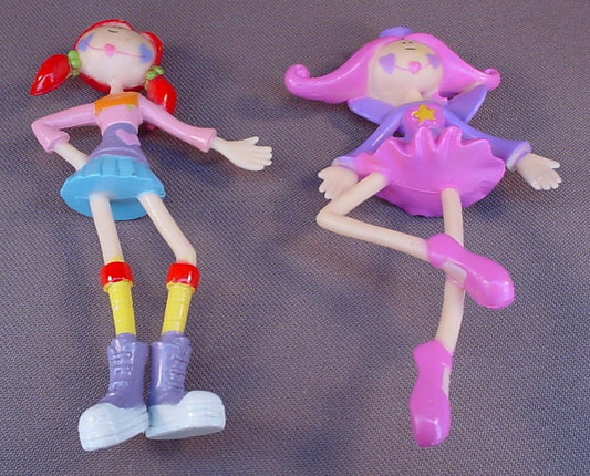 Bendi Dolls Pocket Sized Pals Pair Of Bendable Girl Toy Figures, Toysmith, Bendy Dolls, 4 1/2 Inches Tall, Ballerina
