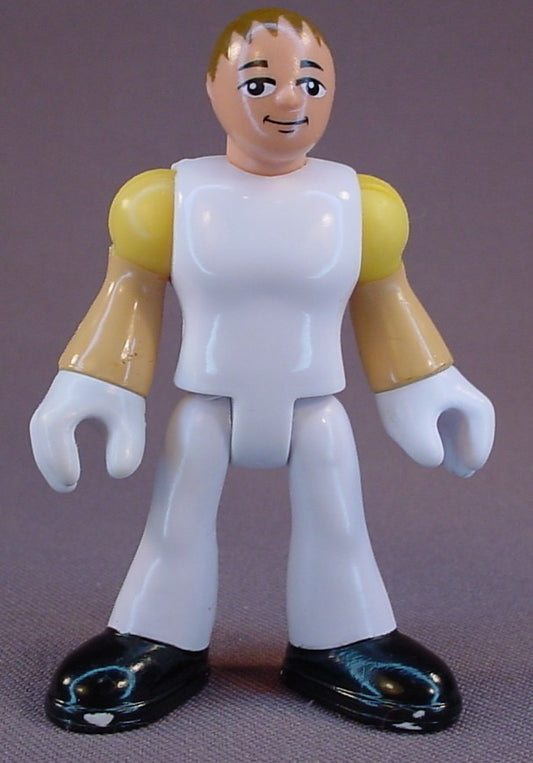 Fisher Price Imaginext Deep Sea Figure In White Clothes And Gloves, 3 Inches Tall, From The Ocean Exploration Series, Legs Arms Wrists And Head Move, 2015 Fisher Price, Action Figure Toy