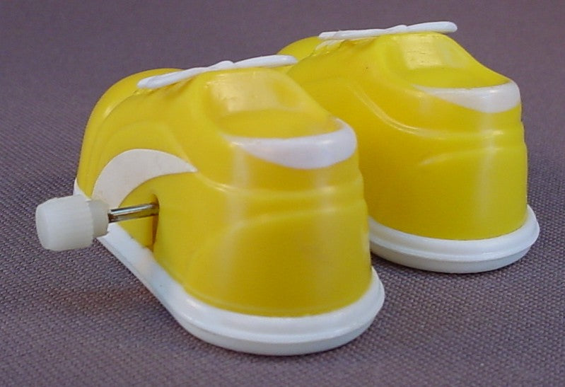 Wind-Up Walking Sneakers, Pair Of Wind Up Walking Shoes, The Shoes Are 2 Inches Long, Novelty Toy, Have Been Tested, Some People Have Said They Are Made By Tomy But I Can't Verify That