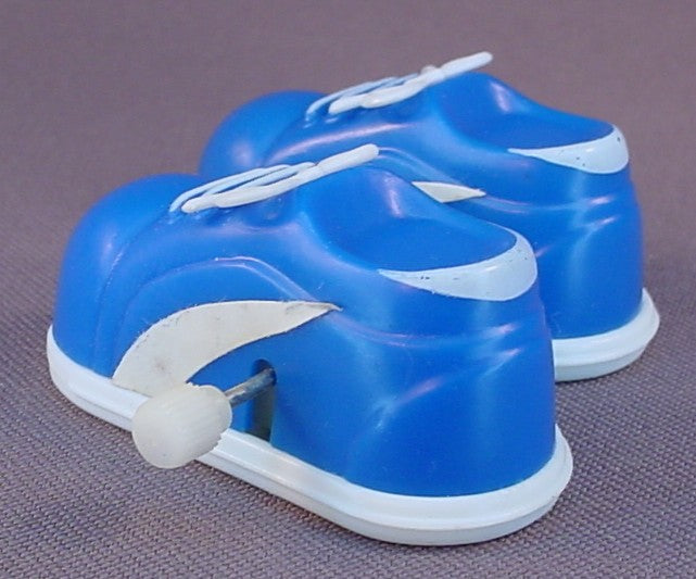 Wind-Up Walking Sneakers, Pair Of Wind Up Walking Shoes, The Shoes Are 2 Inches Long, Novelty Toy, Have Been Tested, Some People Have Said They Are Made By Tomy But I Can't Verify That