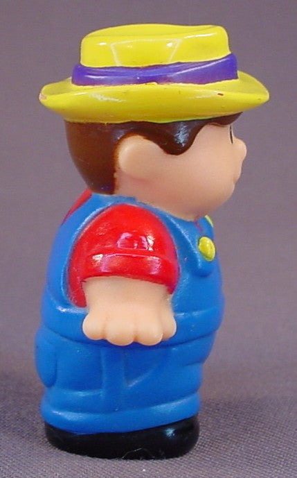 Shelcore 1993 Farmer Figure Toy, 2 1/2 Inches Tall, Similar To Fisher Price Little People