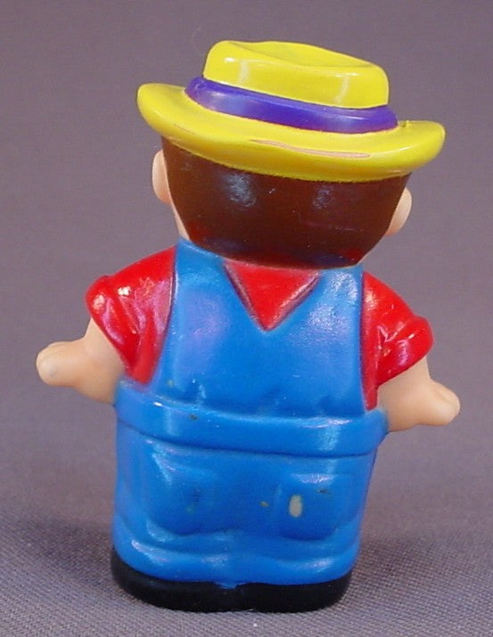 Shelcore 1993 Farmer Figure Toy, 2 1/2 Inches Tall, Similar To Fisher Price Little People