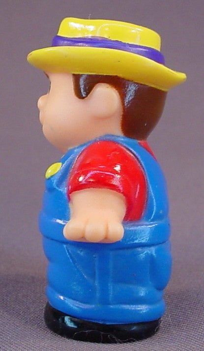 Shelcore 1993 Farmer Figure Toy, 2 1/2 Inches Tall, Similar To Fisher Price Little People