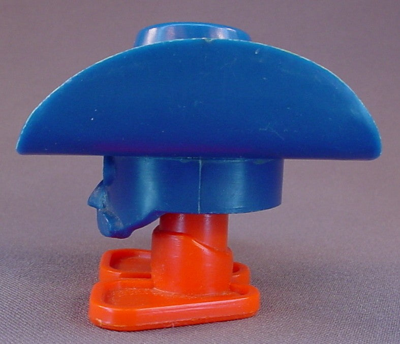 Wild West Wheelies Cowboy & Indian Toys, 1953 Irwin Toys, 2 5/8 And 3 1/2 Inches Tall, One Figure Is Missing A Glued On Eye, Archer Plastics, A Child Guidance Toy, Vintage
