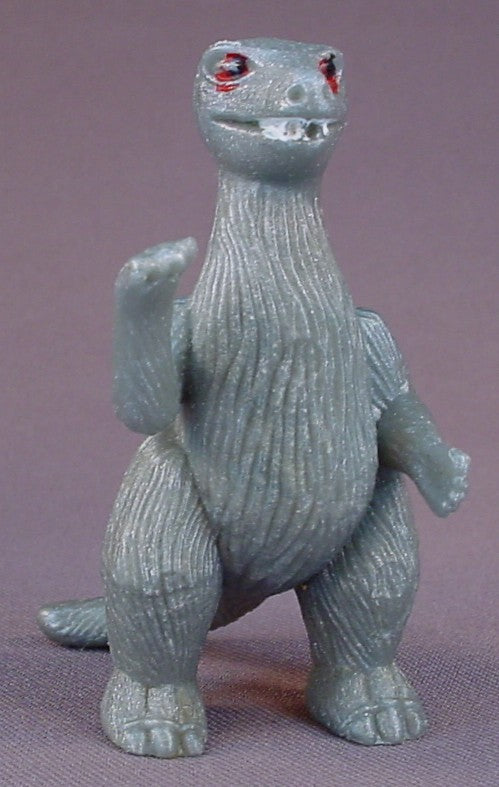 Godzilla Vintage Kaiju Figure, 3 Inches Tall, Gray With Red Eyes, No Markings, From What I Can Find It Is From The 1980's