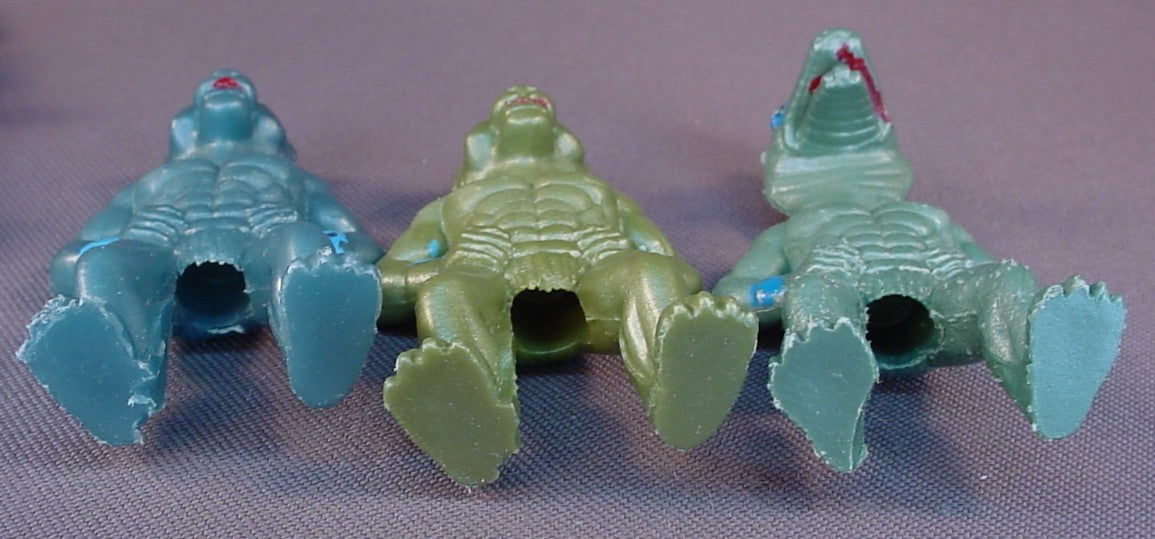 Muscle Galaxy Warriors, Lot Of 11 PVC Pencil Topper Figures, 2 1/2 To 2 3/4 Inches Tall, Vintage, 1980's, Hong Kong