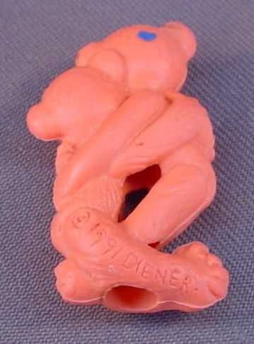 Diener Hugging Monkeys Pencil Topper Eraser Figure, Vintage, 1 3/4 Inches Tall, 1991 Diener