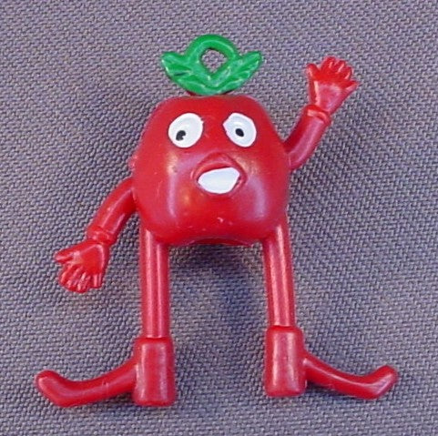 Munch Bunch Apple Pencil Topper Figure, 1 5/8 Inches Tall, Vintage, Hong Kong