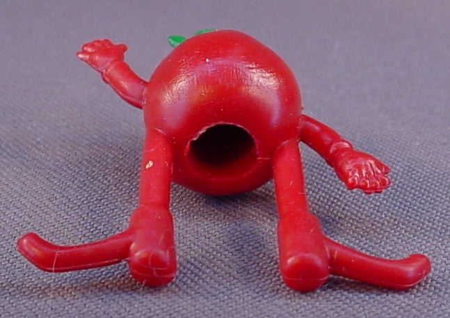 Munch Bunch Apple Pencil Topper Figure, 1 5/8 Inches Tall, Vintage, Hong Kong