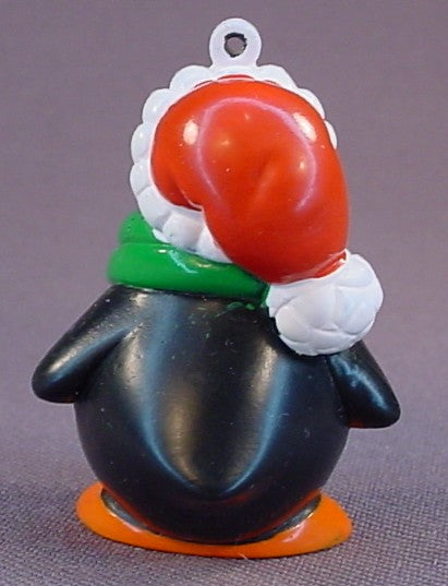 Topps Christmas Penguin PVC Figure, Ornament, Pencil Topper, 2 Inches Tall, 2001 Topps