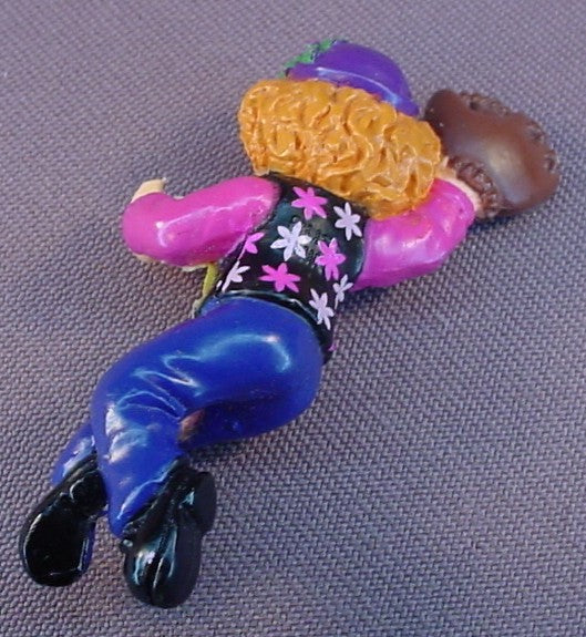 The Puzzle Place TV Show Jodi Pencil Topper PVC Figure, 2 1/2 Inches Tall, PBS, Wearing A Baseball Glove And Catching A Ball, Straw Rider