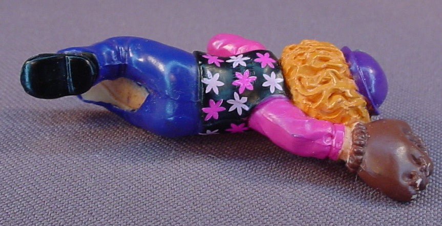 The Puzzle Place TV Show Jodi Pencil Topper PVC Figure, 2 1/2 Inches Tall, PBS, Wearing A Baseball Glove And Catching A Ball, Straw Rider