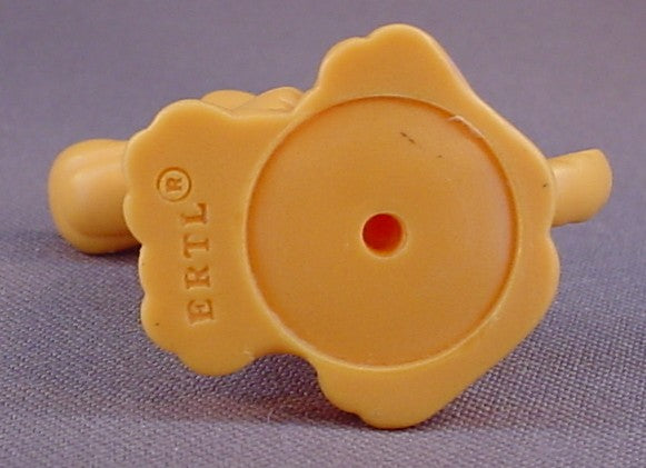 ERTL Orange Brown Chunky Dog Figure With A Red Collar, 2 Inches Tall, Hollow Plastic, Farm Dog, Similar To Fisher Price