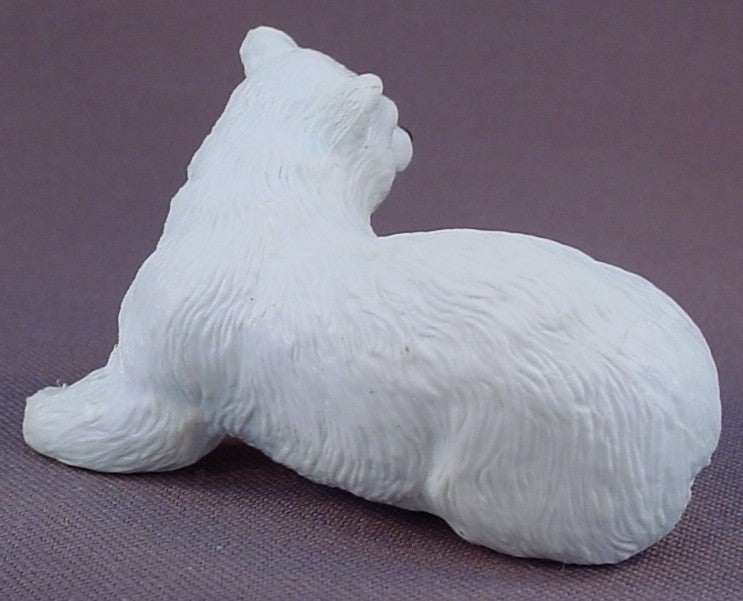 Puppy In My Pocket, Baby Surprise In My Pocket Wildlife Series, Polar Bear Family Mother Animal Figure, #16 Anna, Vintage, 2 3/4 Inches Long, 1994 M.E.G.