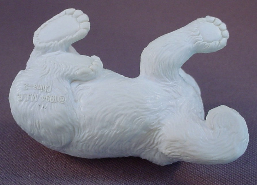 Puppy In My Pocket, Baby Surprise In My Pocket Wildlife Series, Polar Bear Family Mother Animal Figure, #16 Anna, Vintage, 2 3/4 Inches Long, 1994 M.E.G.