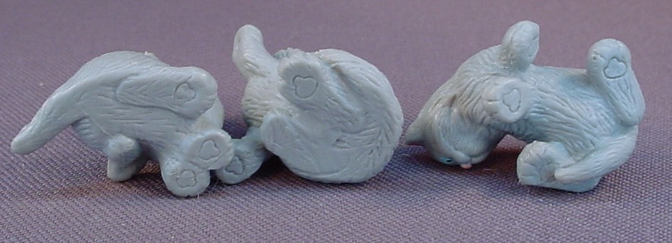 Kitty In My Pocket #54 Jenny Gray Persian Cat Family, Mother And 3 Kittens, Vintage, Puppy In My Pocket, 1995 M.E.G.