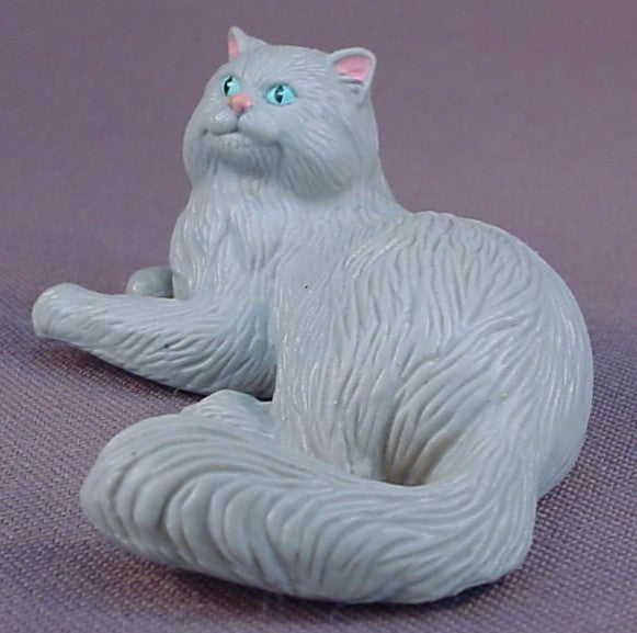 Kitty In My Pocket #54 Jenny Gray Persian Cat Family, Mother And 3 Kittens, Vintage, Puppy In My Pocket, 1995 M.E.G.