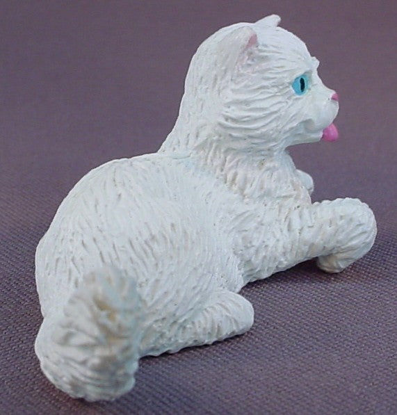 Kitty In My Pocket #47 White Persian Cat Family, Mother And 2 Kittens, Vintage, Puppy In My Pocket, 1994 M.E.G.