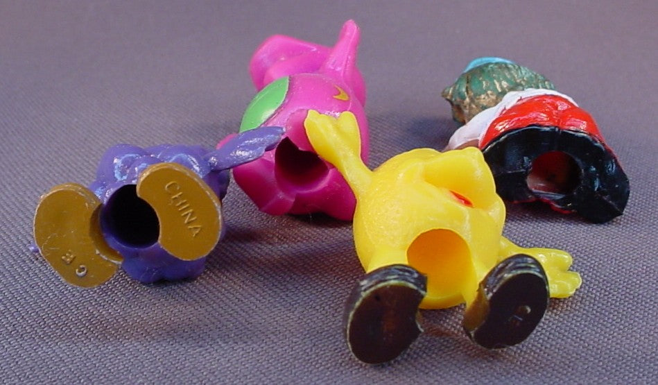 Pencil Toppers, Straw Or Pencil Riders, Erasers, Lot Of 13 Different Figures